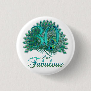 30e verjaardag Buttonnen Ronde Button 3,2 Cm