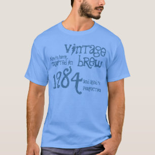 30e verjaardag Cadeau 1984  Brew Blue Denim T-shirt
