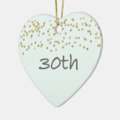 30e verjaardag Confetti Keramisch Ornament (Links)