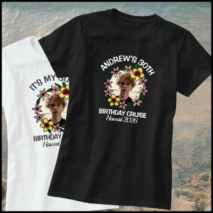 30e Verjaardag Cruise 1 Foto Hawaii Bloem Groep T-shirt