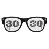 30E VERJAARDAG DERTIGSTE FEESTZONNEBRIL KINDER ZONNEBRIL (Voorkant)