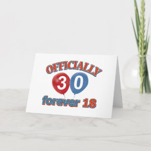 30e verjaardag design kaart