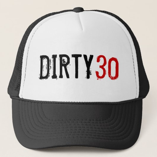 30e verjaardag - Dirty 30 - Pet (Voorkant)