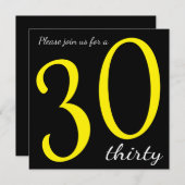 30e verjaardag | DIY-tekst Kaart (Voorkant / Achterkant)