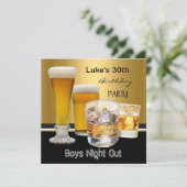 30e verjaardag Drink bietenavond Kaart (Staand voorkant)