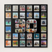 30e verjaardag Familie Foto Herinneringen Collage Legpuzzel (Verticaal)