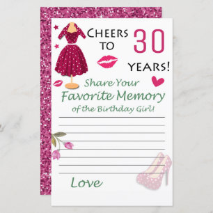 30e verjaardag Favoriete herinnering van het meisj