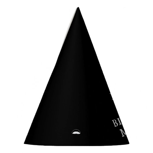 30e verjaardag feest viering zwart volwassene feesthoedjes (Links)