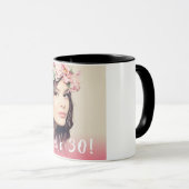 30e verjaardag foto hallo 30 vrouw mok (Voorkant rechts)