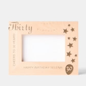 30e verjaardag gegraveerd Keepsake Lijst (Voorkant)