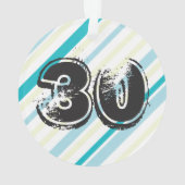 30e verjaardag Gepersonaliseerd Ornament (achterkant)