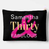 30e verjaardag gepersonaliseerde dertig en Fabulou Etui (Achterkant)