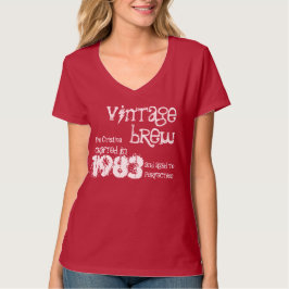 30e verjaardag Gift 1983 Brew Gift for her T-shirt