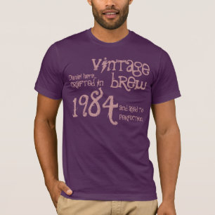 30e verjaardag Gift 1984 Brew Bordeaux T-shirt