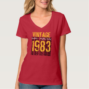 30e verjaardag Gift Best 1983 Red Y040 T-shirt