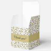 30e verjaardag Gold/White Random Number Pattern Bedankdoosjes (Geopend)
