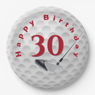 30e verjaardag Golf Ball Design Bord