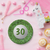 30e verjaardag Golfbal op Bord graspapier (Feest)