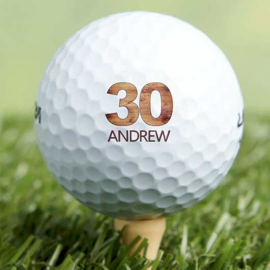 30e verjaardag golfballen 30 jaar golfer hout cade