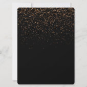 30e verjaardag Gouden Glitter Kaart (Achterkant)