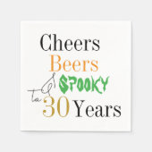 30e verjaardag Halloween Cheers Spooky Party Servet (Voorkant)