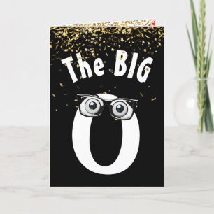 30e verjaardag Humor op zwarte kaart