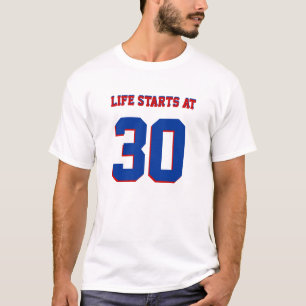 30e verjaardag Joke Life begint op 30 T-shirt