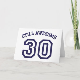 30e verjaardag kaart