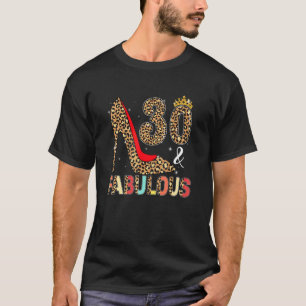 30e verjaardag koningin 30 en Fabulous Geboren in T-shirt
