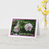 30e verjaardag Liz Elizabeth Peonies Elegant Moder Kaart (Gele Bloem)