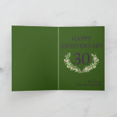 30e verjaardag Love Forever-fotosjabloon Kaart (Binnen)