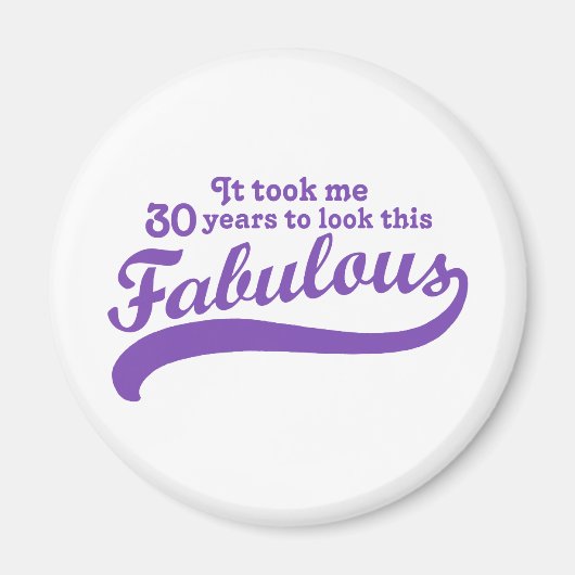 30e verjaardag magneet (Voorkant)