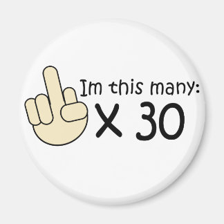 30e verjaardag magneet