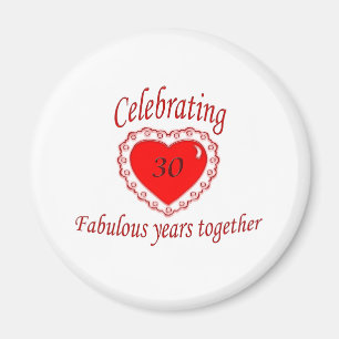 30e. Verjaardag Magneet