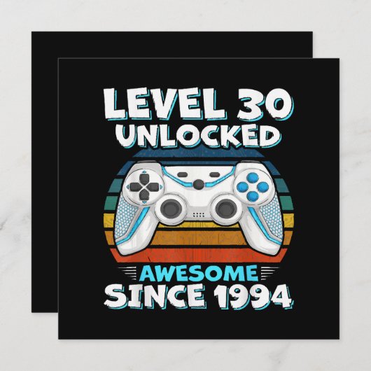 30e verjaardag Man Vrouw 30 jaar 1994 Kaart (Voorkant / Achterkant)