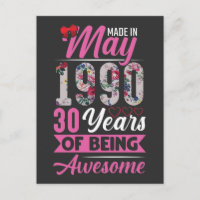 30e verjaardag mei 1990 30 jaar oud vrouw moeder