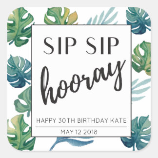 30e verjaardag Mini Wijn Label