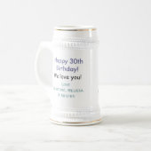 30e verjaardag Mok - Gepersonaliseerd (Voorkant links)