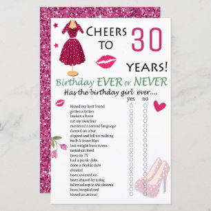 30e verjaardag ooit of nooit