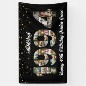 30e verjaardag Photo Collage opgericht 1994 Spandoek (Verticaal)