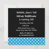 30e verjaardag Polka Dot Pattern voor haar Kaart (Achterkant)