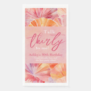 30e verjaardag praat dertig tegen mij servet