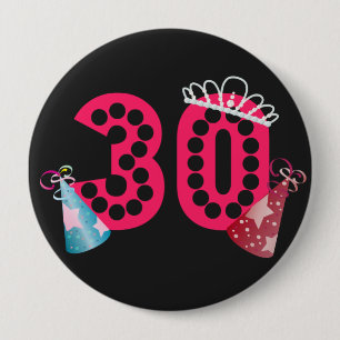 30e Verjaardag Prinses Vrouwen Verjaardag Button