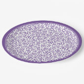 30e verjaardag Random Number Pattern Black/White Papieren Bordje (Gekanteld)