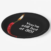 30e verjaardag Red Hot Pepper Papieren Bordje (Gekanteld)