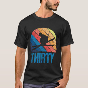 30e verjaardag Retro Ski 30 jaar oude Mannen Wom T-shirt