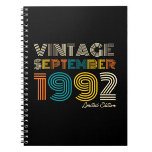 30e verjaardag september 1992 Limited Edtn. Notitieboek