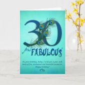 30e verjaardag sjabloon Kaarten (Gele Bloem)