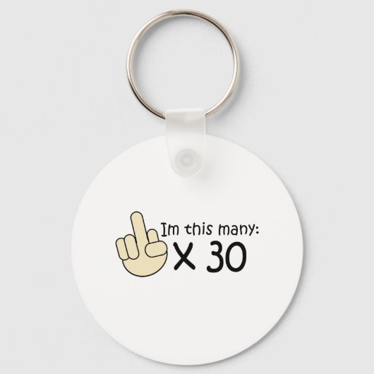 30e verjaardag sleutelhanger (Voorkant)