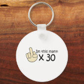 30e verjaardag sleutelhanger (Voorkant)